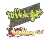 Sticker | w0nderful (Holo) | Shanghai 2024 image