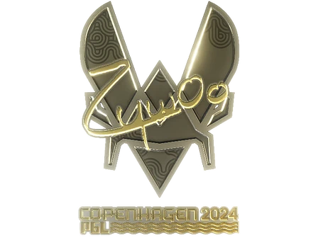 Sticker | ZywOo (Gold) | Copenhagen 2024 image