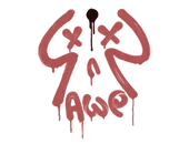 Sealed Graffiti | Recoil AWP (Blood Red) image