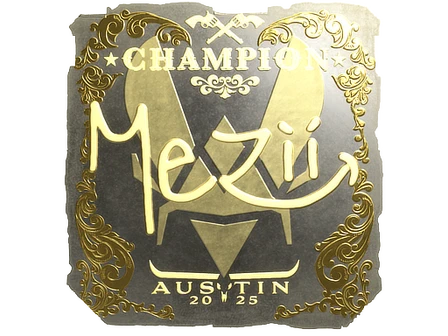 Sticker | mezii (Gold, Champion) | Austin 2025 image