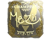 Sticker | mezii (Gold, Champion) | Austin 2025 image