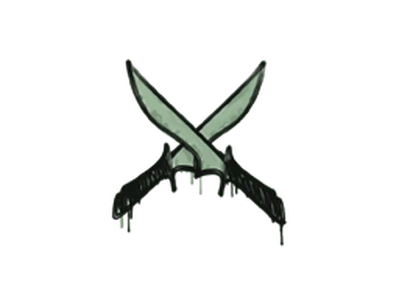 Sealed Graffiti | X-Knives (Cash Green) image