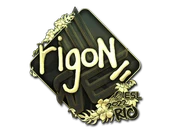 Sticker | rigoN (Gold) | Rio 2022 image