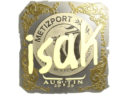 Sticker | isak (Gold) | Austin 2025 image