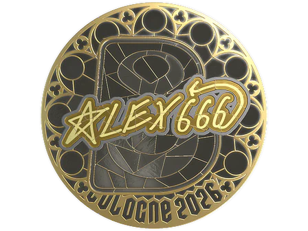 Sticker | alex666 (Gold) | Cologne 2026 image