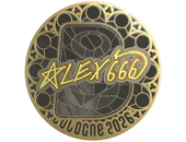 Sticker | alex666 (Gold) | Cologne 2026 image
