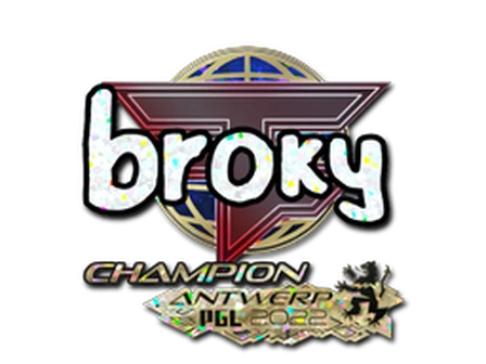 Sticker | broky (Glitter, Champion) | Antwerp 2022 image