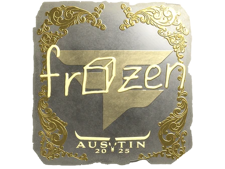 Sticker | frozen (Gold) | Austin 2025 image