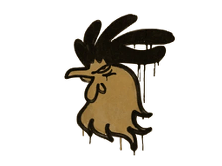 Sealed Graffiti | Cocky (Desert Amber) image