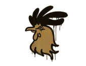 Sealed Graffiti | Cocky (Desert Amber) image